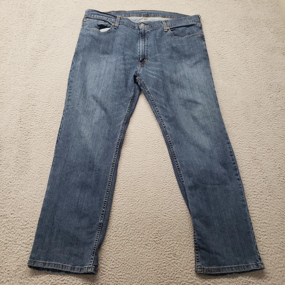 Levi's Jeans Mens 40x30 Blue 559 Relaxed Straight Baggy Distressed Casual Pocket